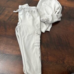 Cozy Cream Sweatshirt and Joggers Set